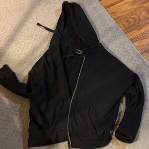 Time and Tru Women's Black Zip-Up Jacket